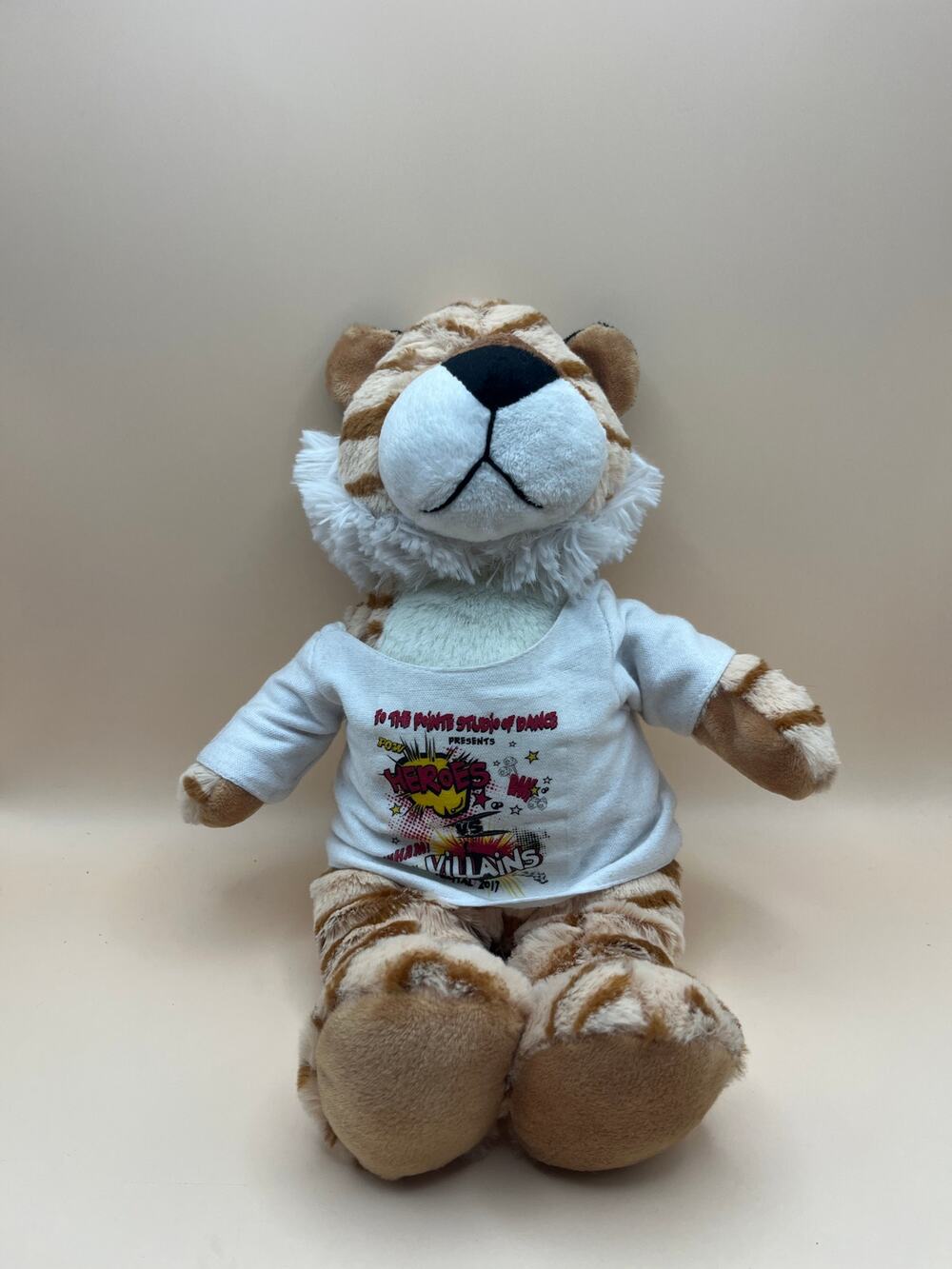 Plush Tiger Stuffed Animal in To The Pointe Studio of Dance Heroes vs Villains